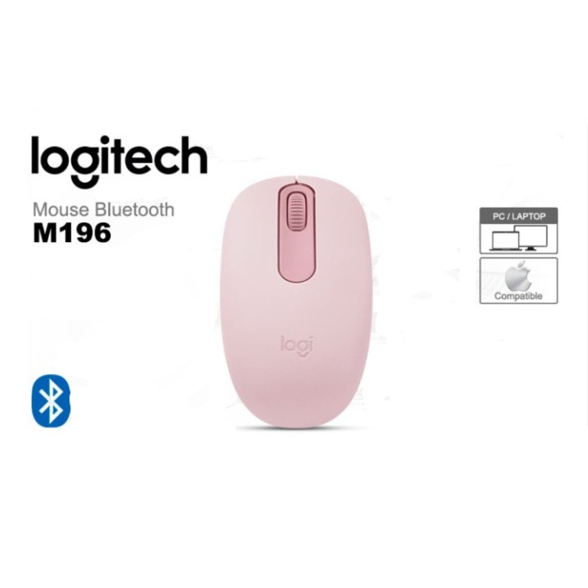 LOGITECH - Mouse Logitech M196 Bluetooth Rosado