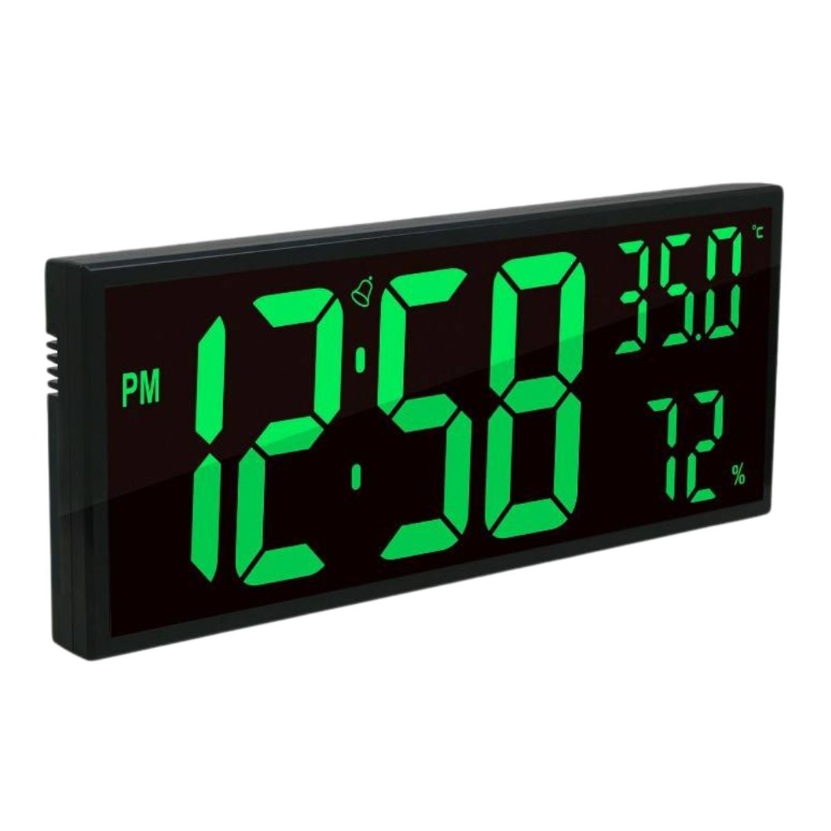 GENERICO - Reloj Rectangular Digital LED con Control Verde