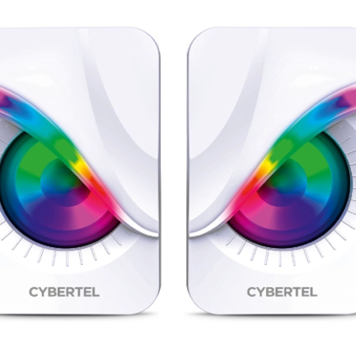 CYBERTEL - Parlante EXXPERT WHITE CBX S301W 2.0 RGB 2  CYBERTEL
