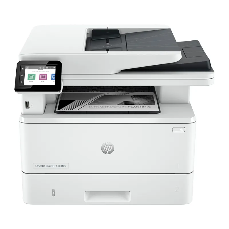 HP - Impresora Monocromatica HP LaserJet Pro MFP 4103fdw, Imprime/Copia/Escanea/Fax/USB 2.0