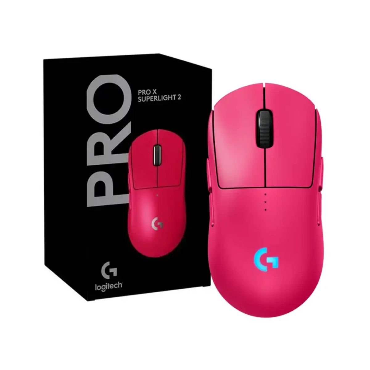 LOGITECH - MOUSE LOGITECH G PRO 2 LIGTHSPEED INALAMBRICO HERO 2 MANGENTA