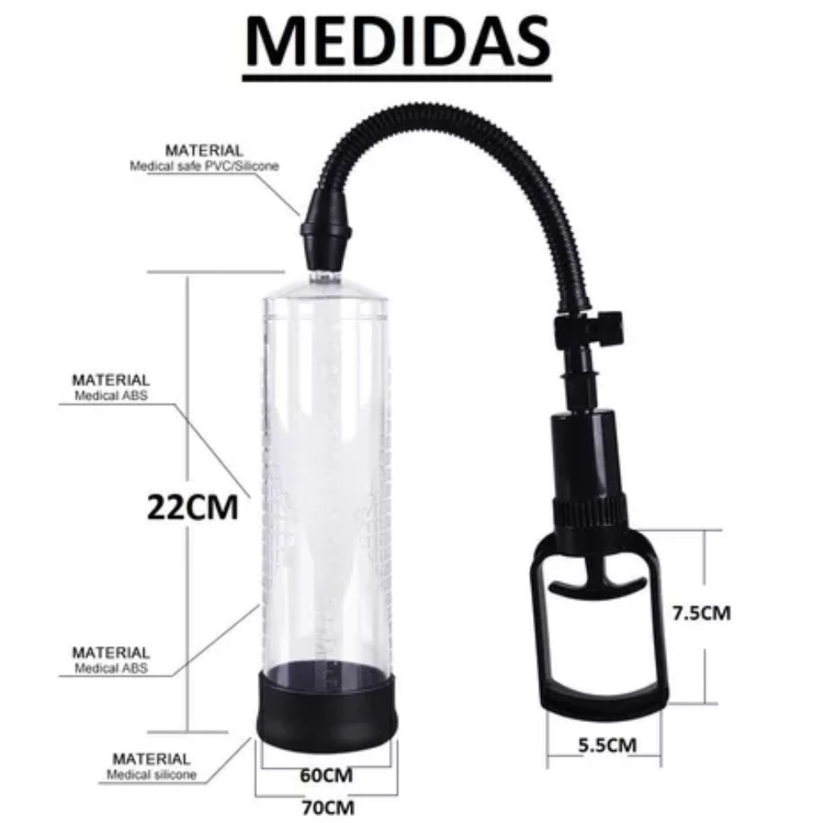 GENERICO - Bomba al Vacio Ejercicios De Agrandar Extensor