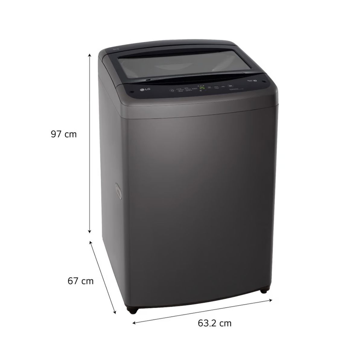 LG - LAVADORA LG 19 KG TURBODRUM CARGA SUPERIOR NEGRO WT19BVTB