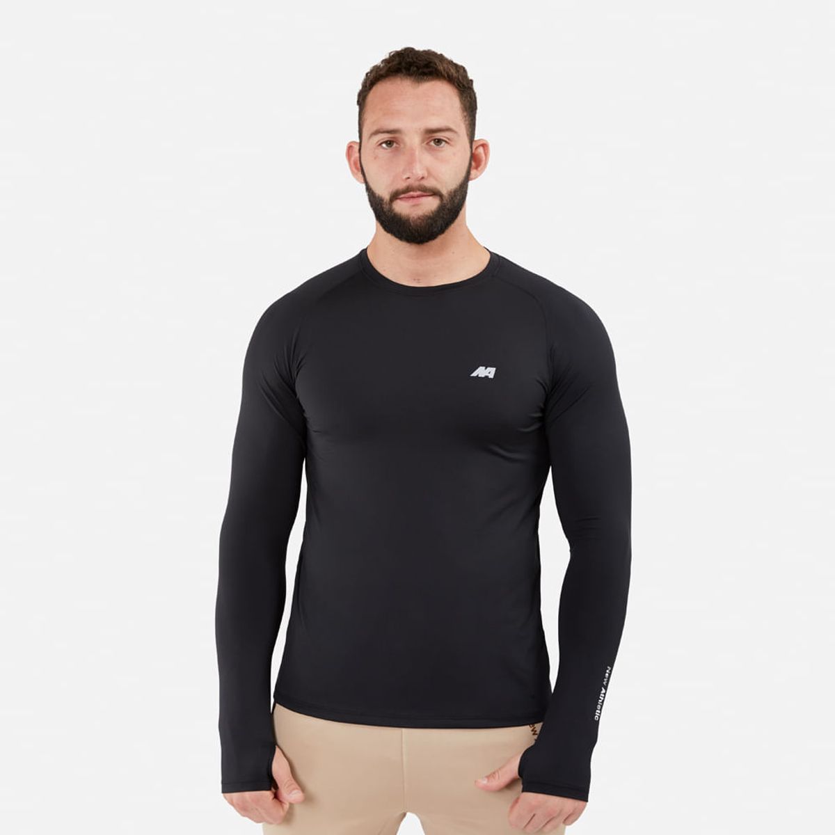 NEW ATHLETIC - Polo Ml Calentador New Athletic Mateo Negro Hombre