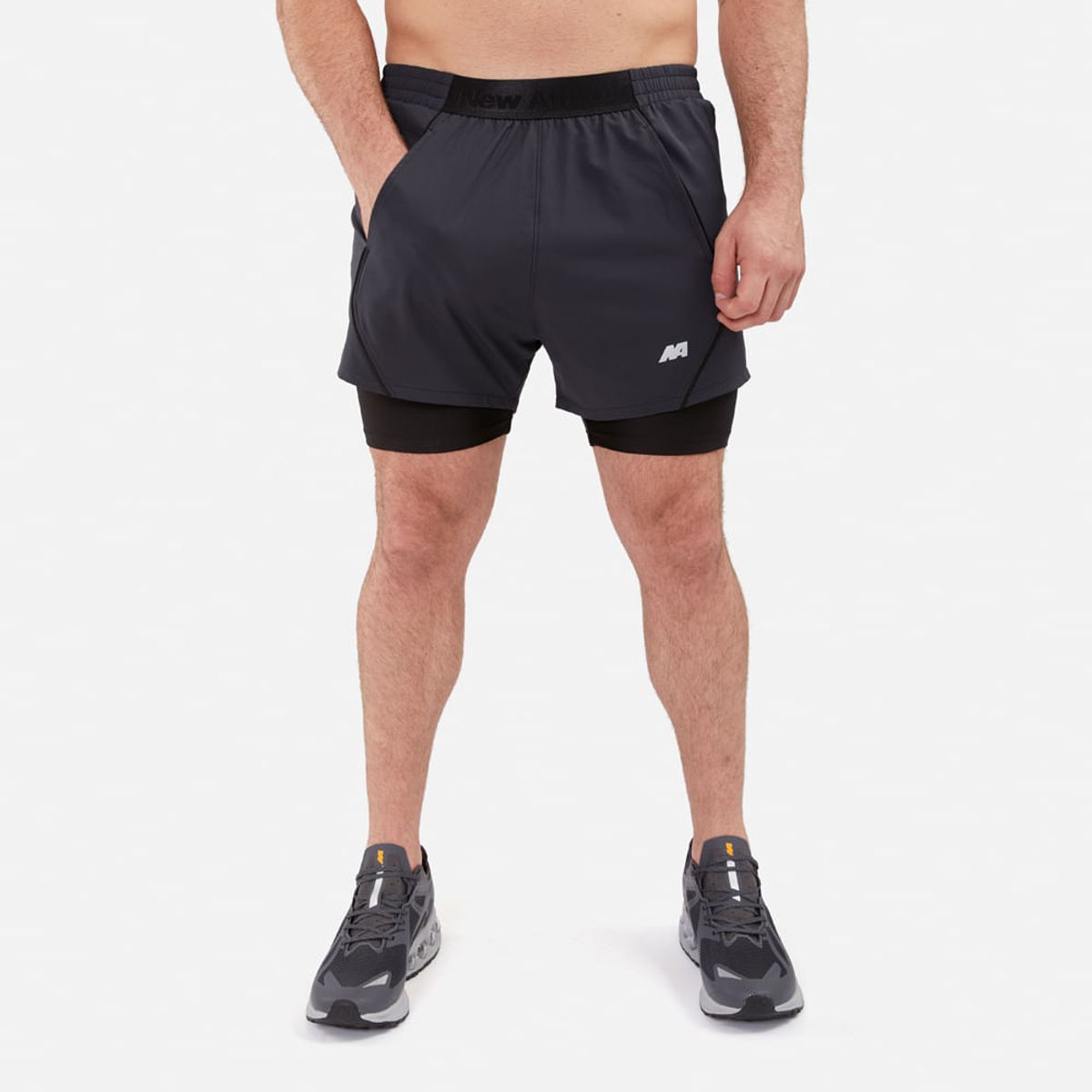 NEW ATHLETIC - Short Biker New Athletic Jose PlomoNegro Hombre