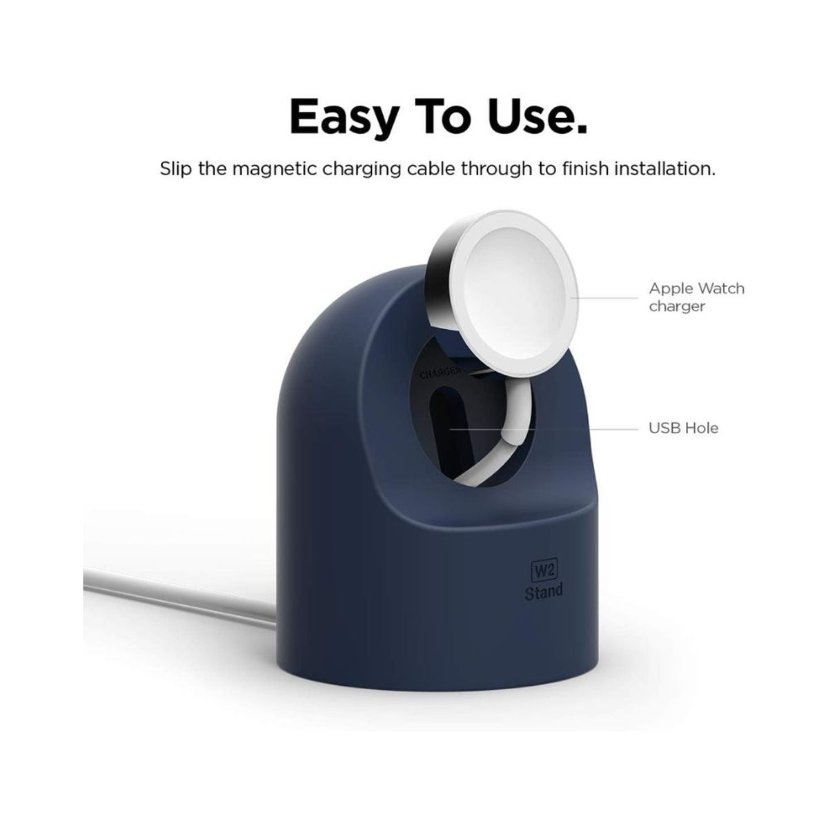 GENERICO - Soporte W2 para Apple Watch Compatible con Series Ultra 2/SE/1 al 10