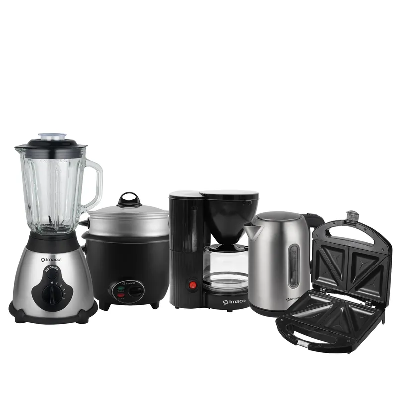 IMACO - Pentacombo Licuadora + Sandwichera + Olla + Hervidor + cafetera Imaco