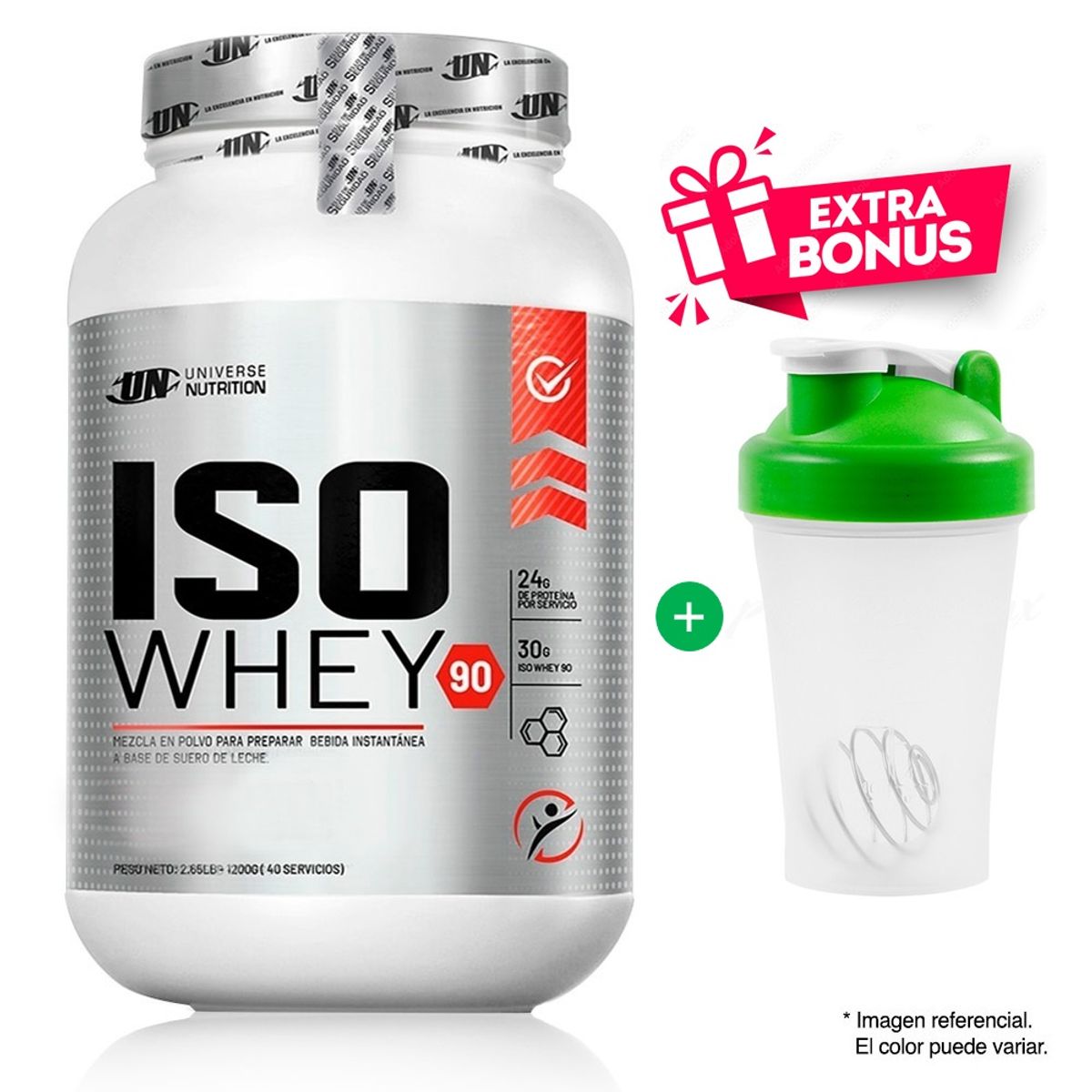 UNIVERSE NUTRITION - ISO WHEY 90 VAINILLA- 1.1 kg Proteína - 37 servicios