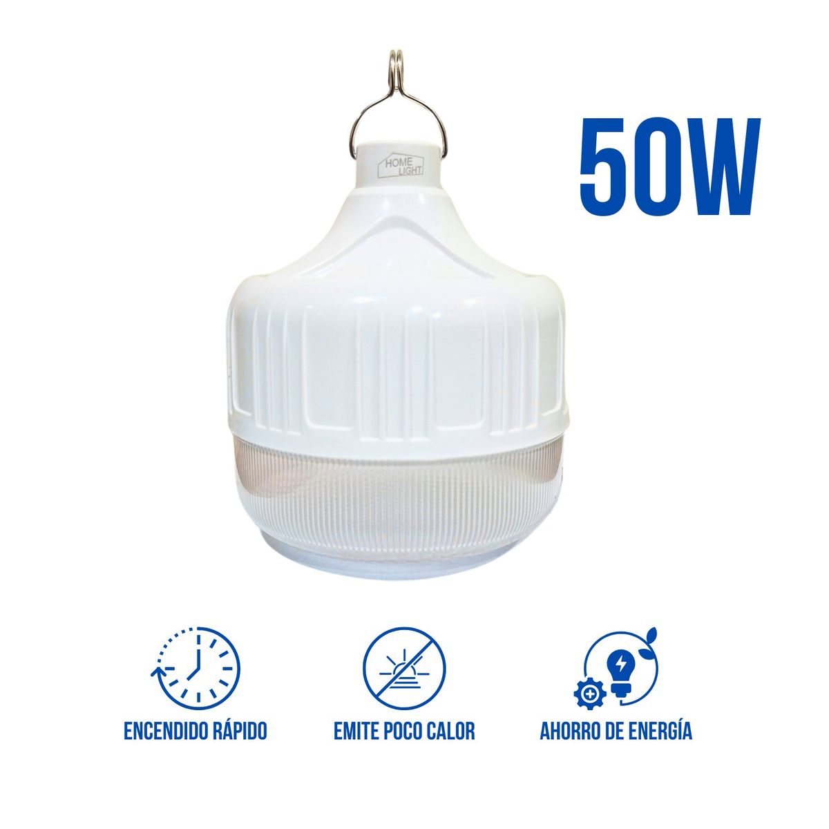 HOME LIGHT - Foco led High Power Slim Recargable 50W Home Light