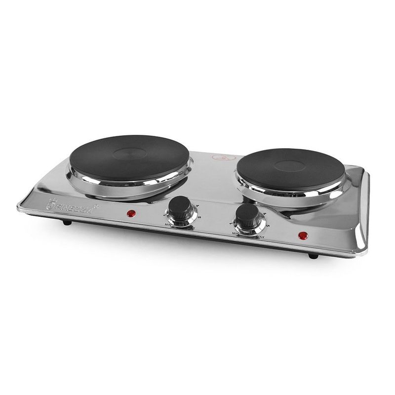 FINEZZA - Cocina Eléctrica Finezza FZ-204D4CH 2 Hornillas 2250w Acerado