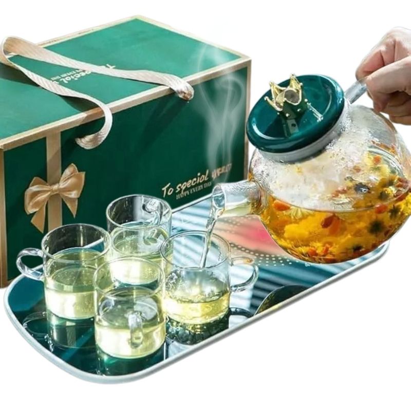 SMART - Bandeja Calentadora Eléctrica temperatura gradual+ Set 1 Jarra 4 Vasos