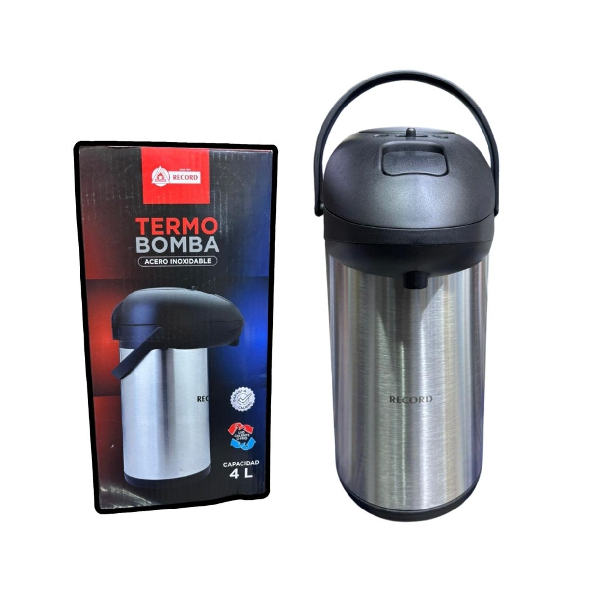 RECORD - TERMO ACERO INOX 4 LITROS