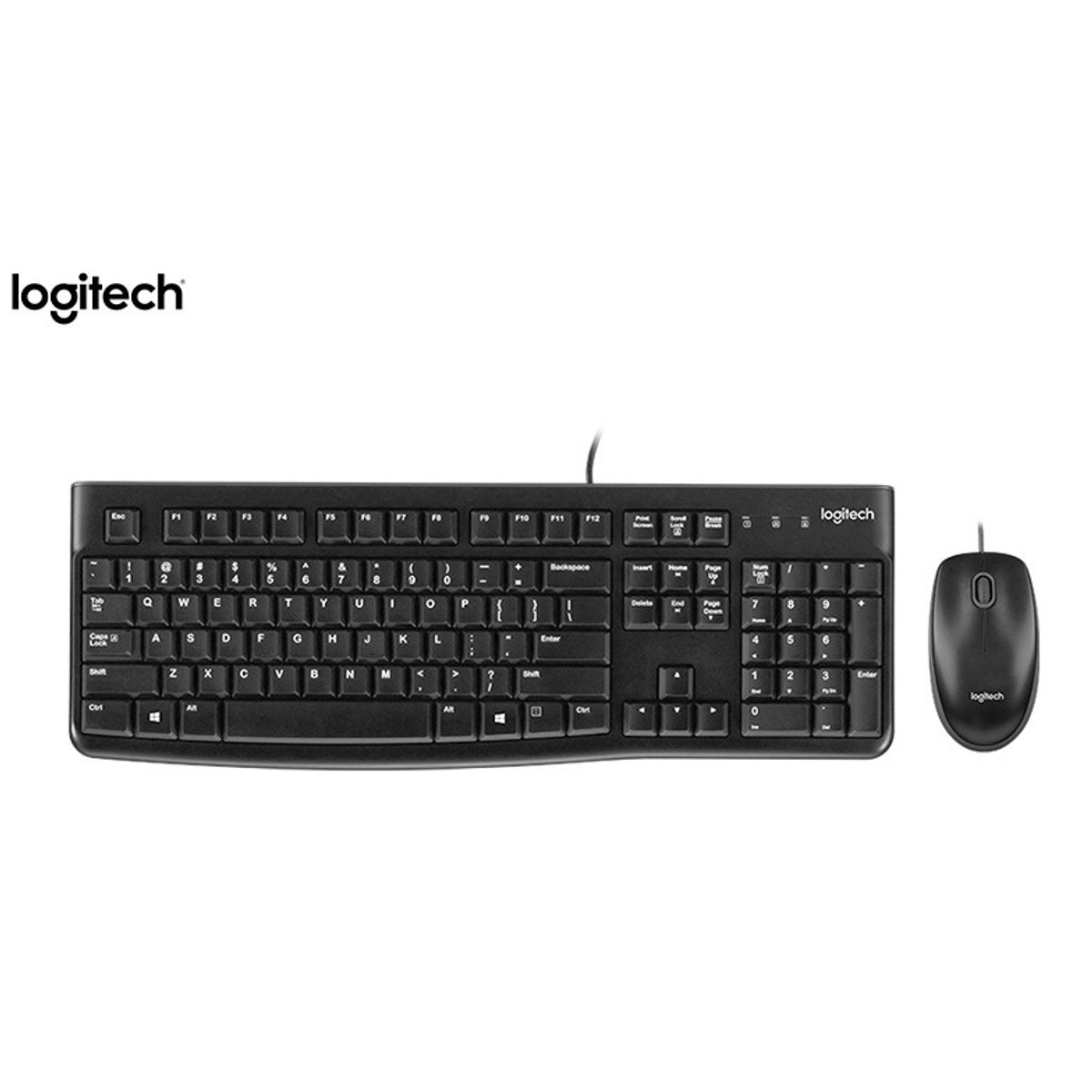 LOGITECH - Kit Logitech MK120 Mouse + Teclado USB SP BLACK