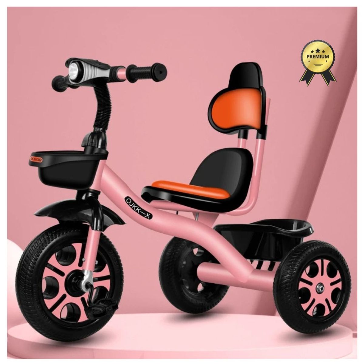 GENERICO - Triciclo Para Niños Bicicleta Flashlight - Rosado