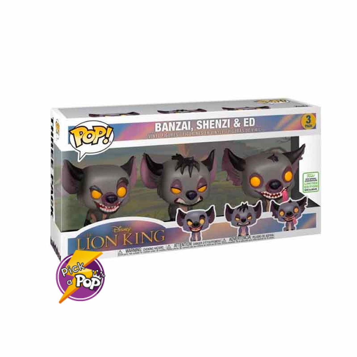 FUNKO - EL REY LEON HIENAS BANZAI SHENZI & ED 3 PACK