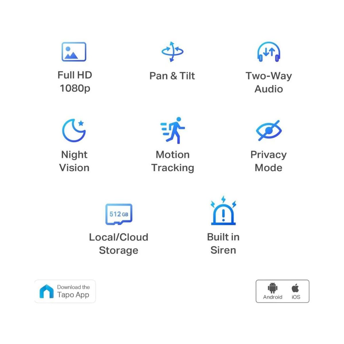 TP LINK - Cámara de seguridad TP-Link Tapo C200