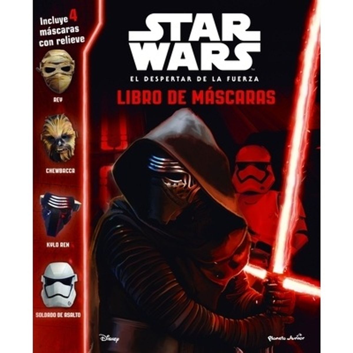 DISNEY CLASICOS - Libro infantil Star Wars El despertar de la fuerza Libro de máscaras