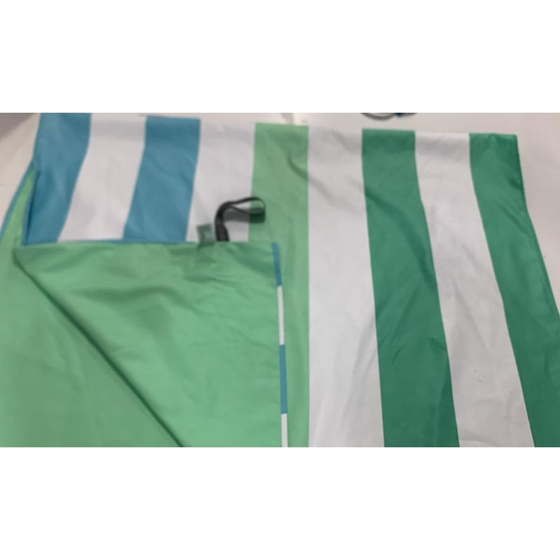 TOWELTEC - TOALLA DE MICROFIBRA LARGE DISEÑO LINEAS VERDES 90X160CM