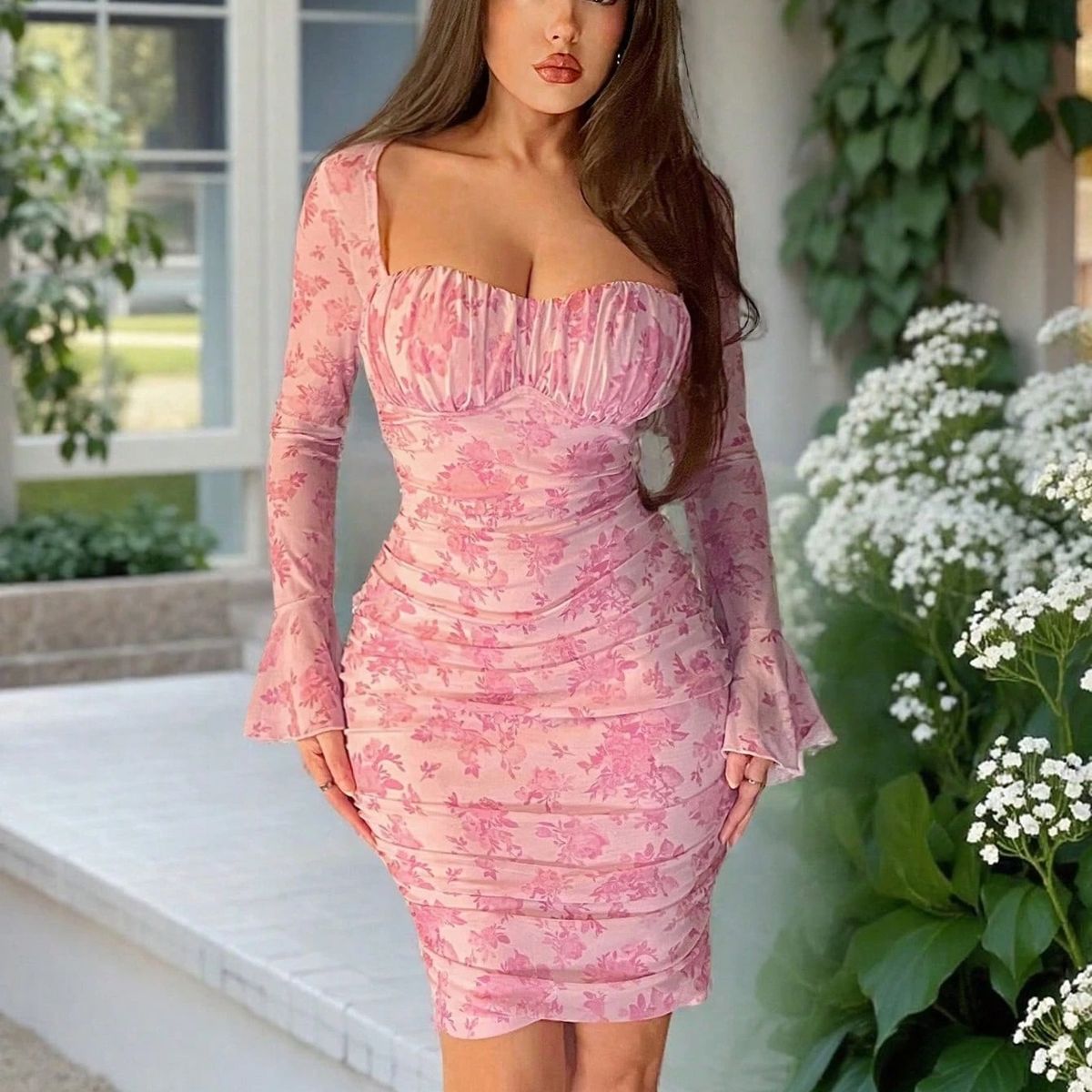 GENERICO - VESTIDO LOLITAS FLOREADA CASUAL