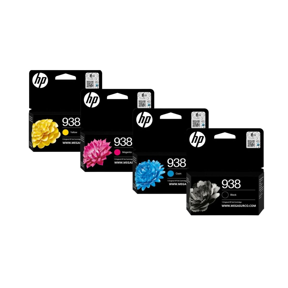 HP - KIT CARTUCHO DE TINTA HP 938 4 COLORES ORIGINAL