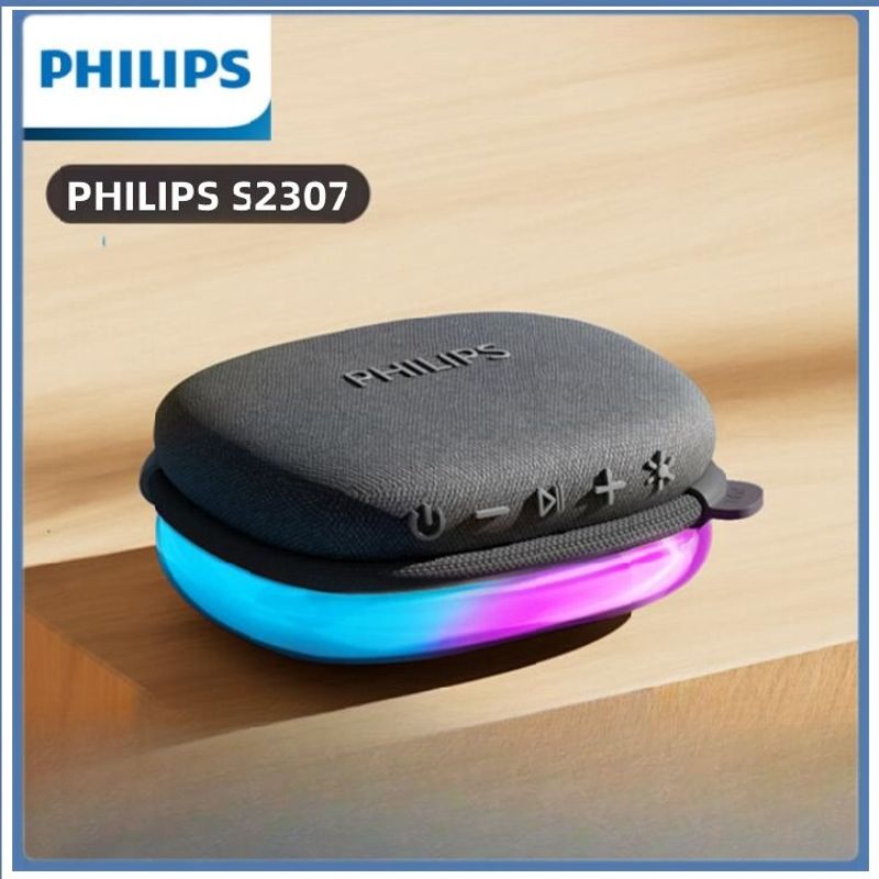 PHILIPS - Parlante Philips TAS2307 RGB BLUETOOTH 7H 5W10W USB-C Negro