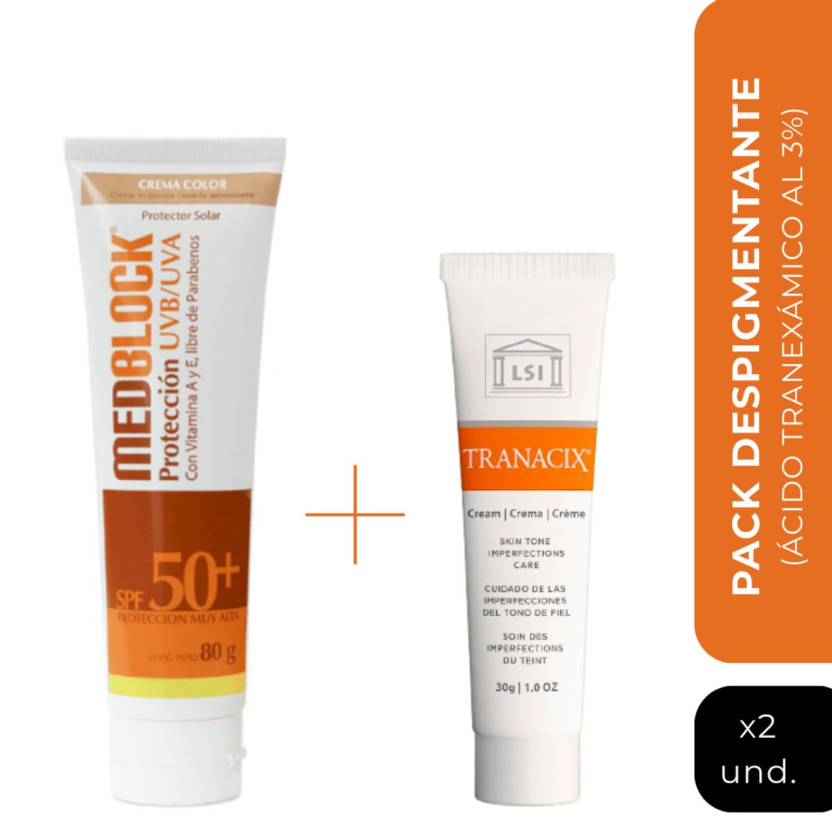 MEDBLOCK - Pack Despigmentante  TRANACIX Y MEDBLOCK