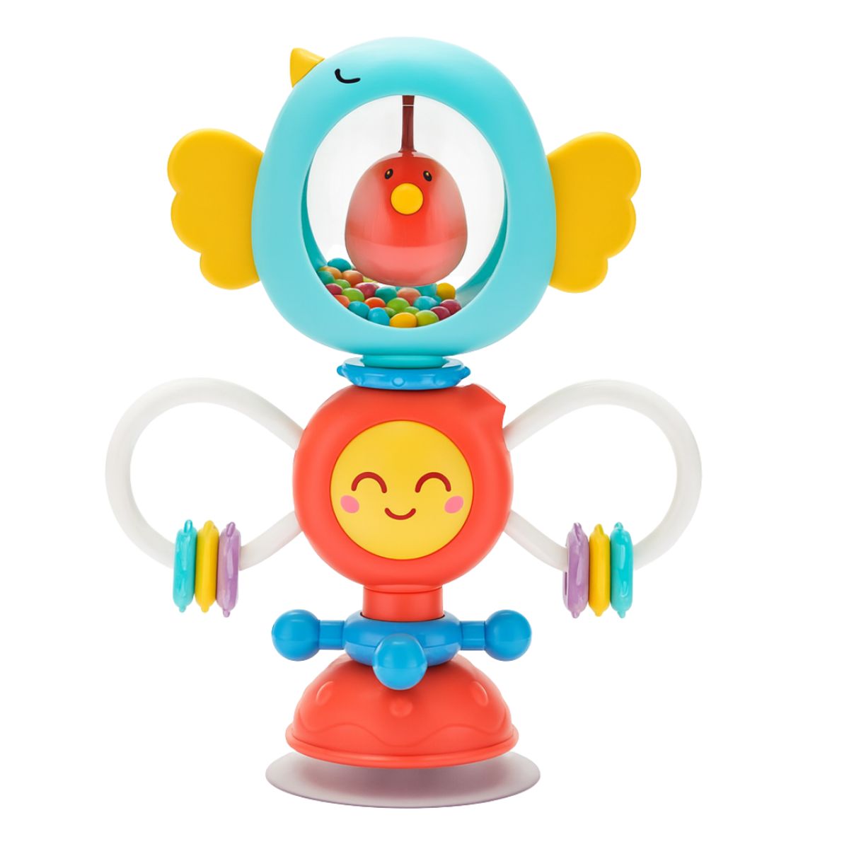 BIBI - SONAJA - SONAJERO  Pollito para Bebé con Ventosa Celeste