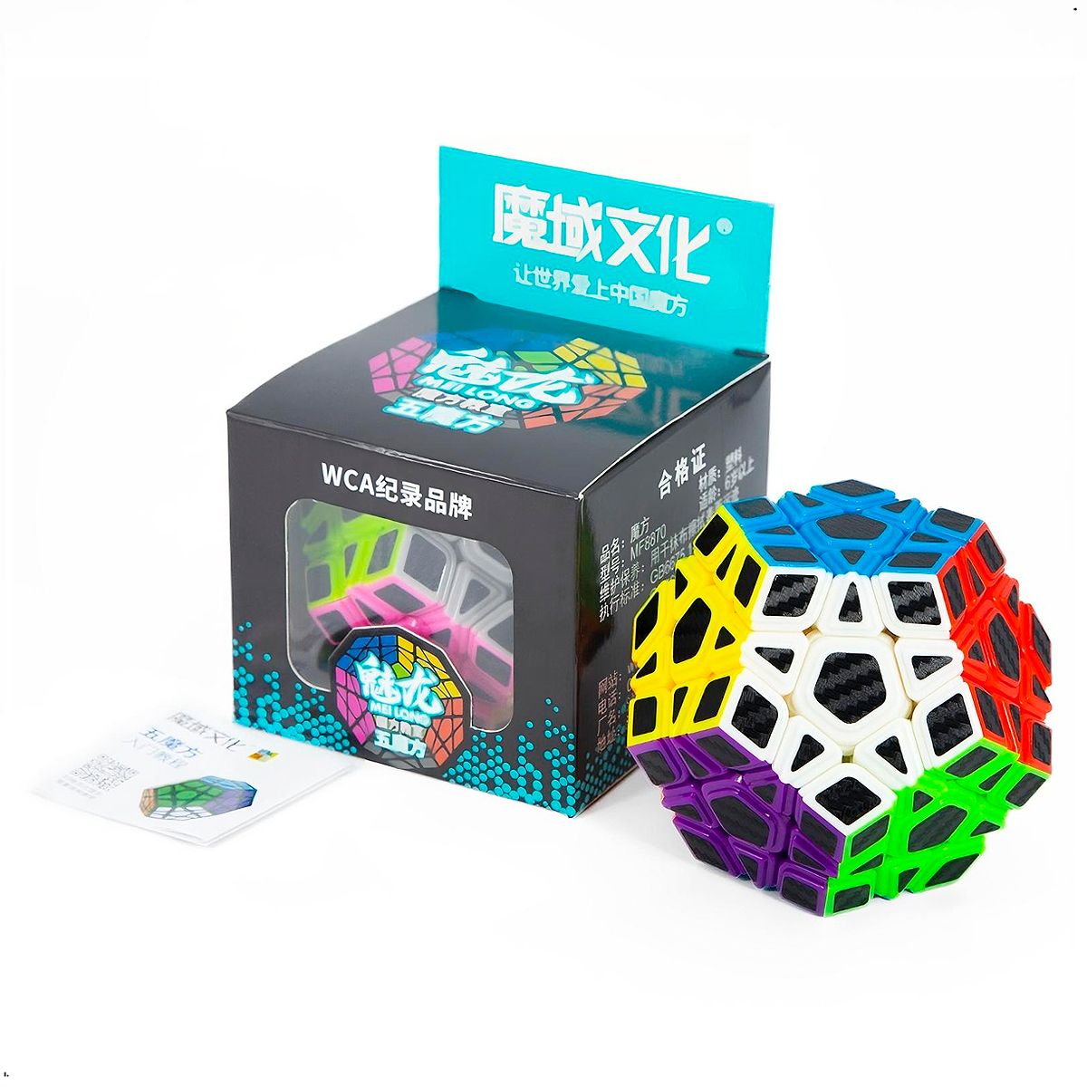MOYU - Cubo Mágico Rubik Moyu Mf8870 Megaminx Fibra Carbono