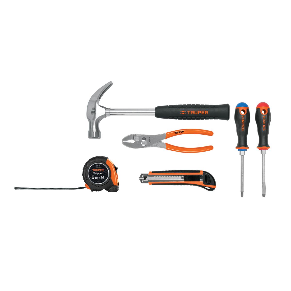 TRUPER - Juego de 6 Herramientas caseras Truper