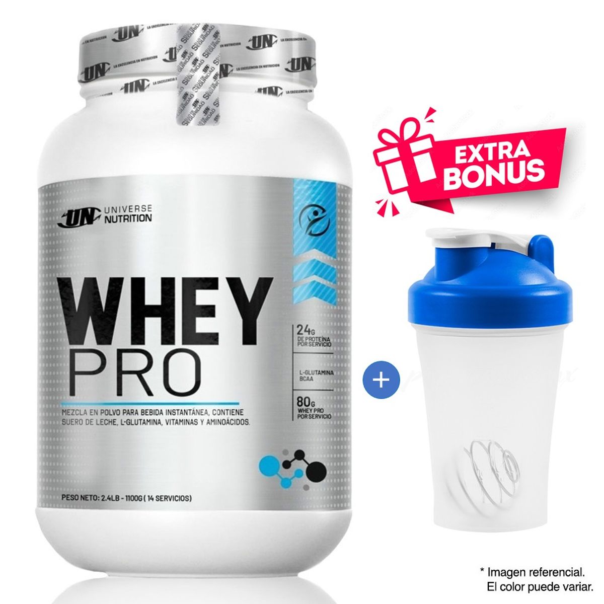 Universe Nutrition - Proteína Universe Nutrition Whey Pro 1.1 kg Vainilla + tomatodo