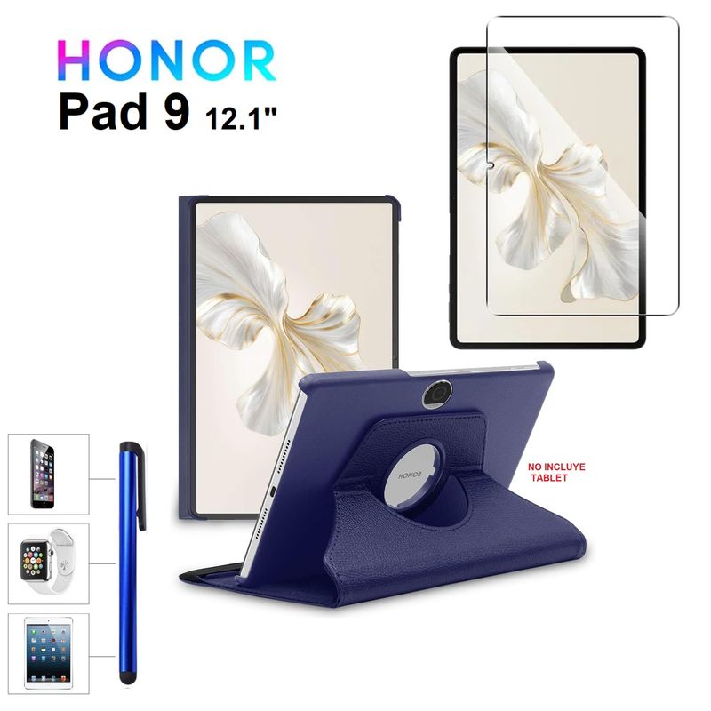 GENERICO - Funda + Mica + Lapiz para Honor Pad 9 12.1 Modelo 2024 Case Giratoria