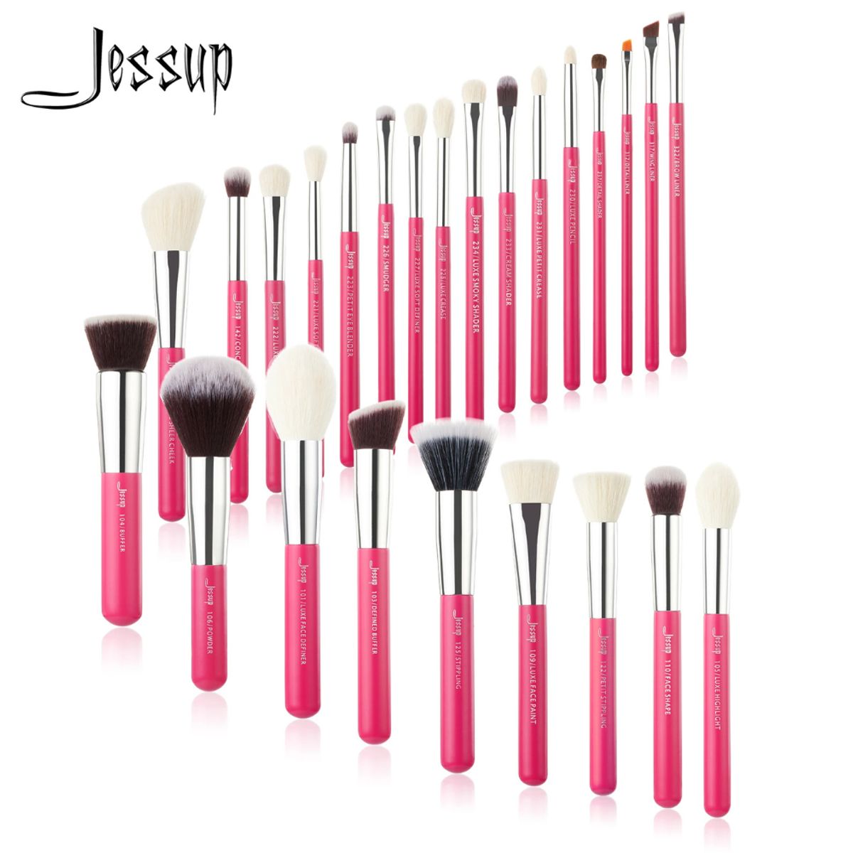 GENERICO - Brochas Jessup 25 Piezas Para el Rostro