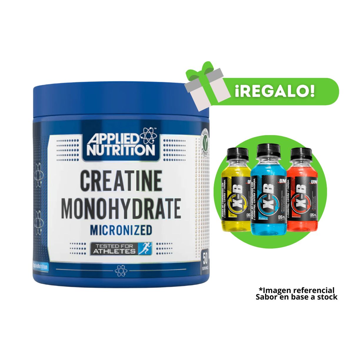 APPLIED NUTRITION - CREATINA APPLIED NUTRITION 250 G + 3 XB
