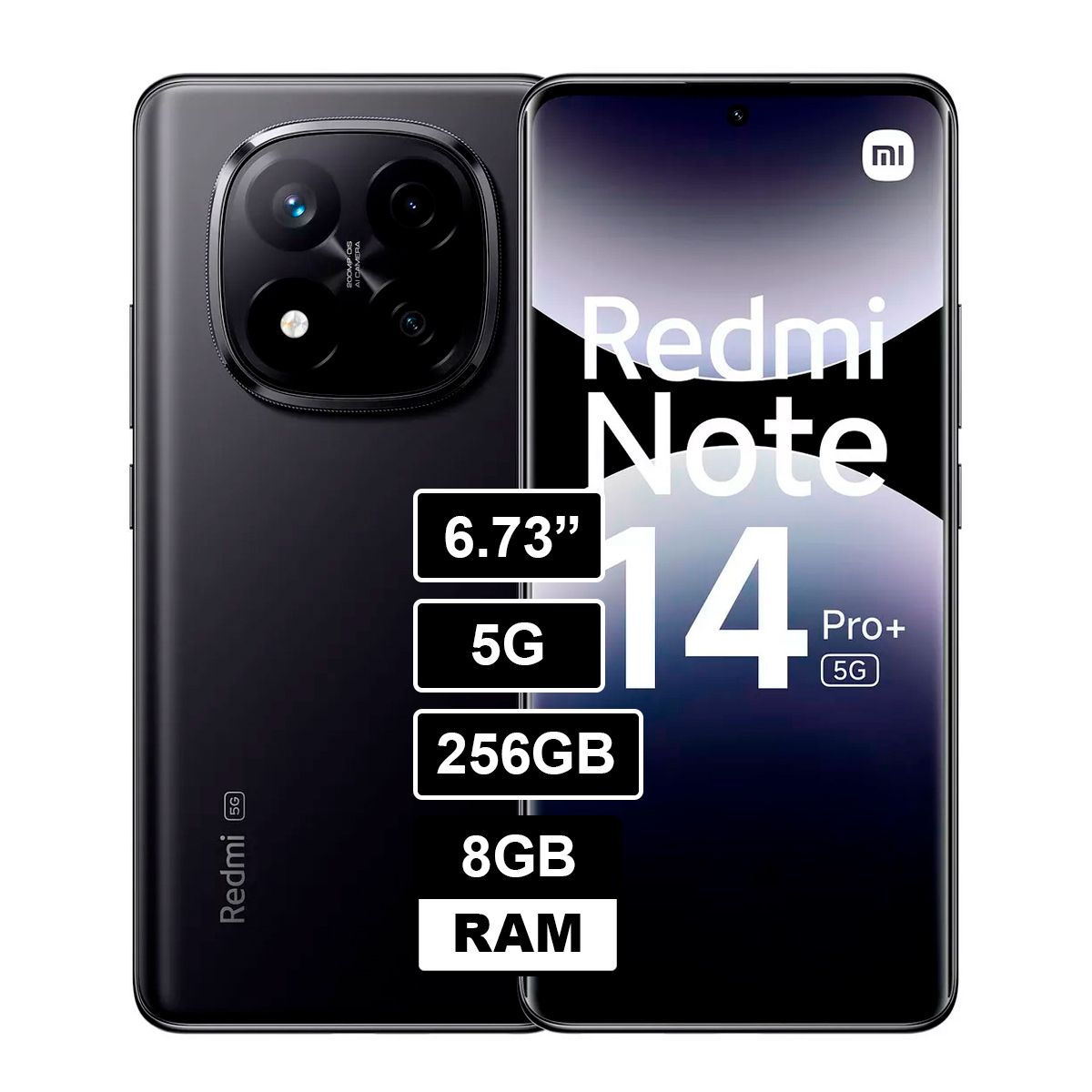XIAOMI - Celular Redmi Note 14 PRO PLUS 5G 256GB - 8GB RAM Color Negro