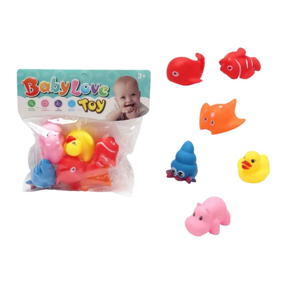 GENERICO - Animalitos Marinos De Goma