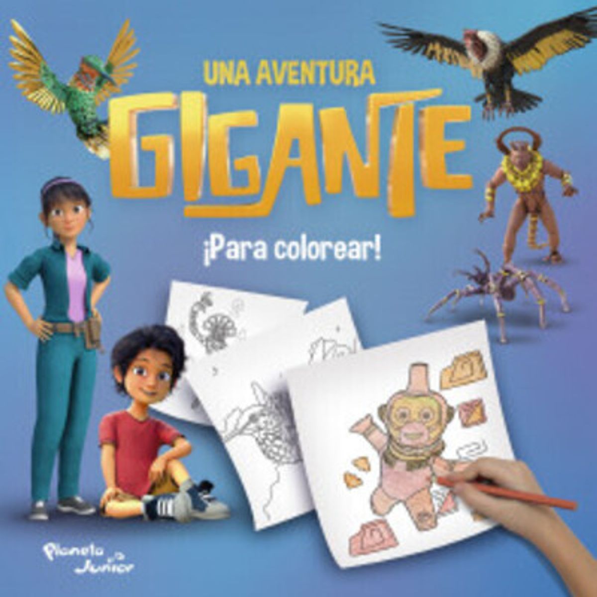 GENERICO - Libro infantil Una aventura gigante para colorear