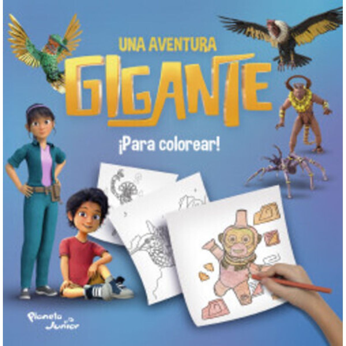 GENERICO - Libro infantil Una aventura gigante para colorear