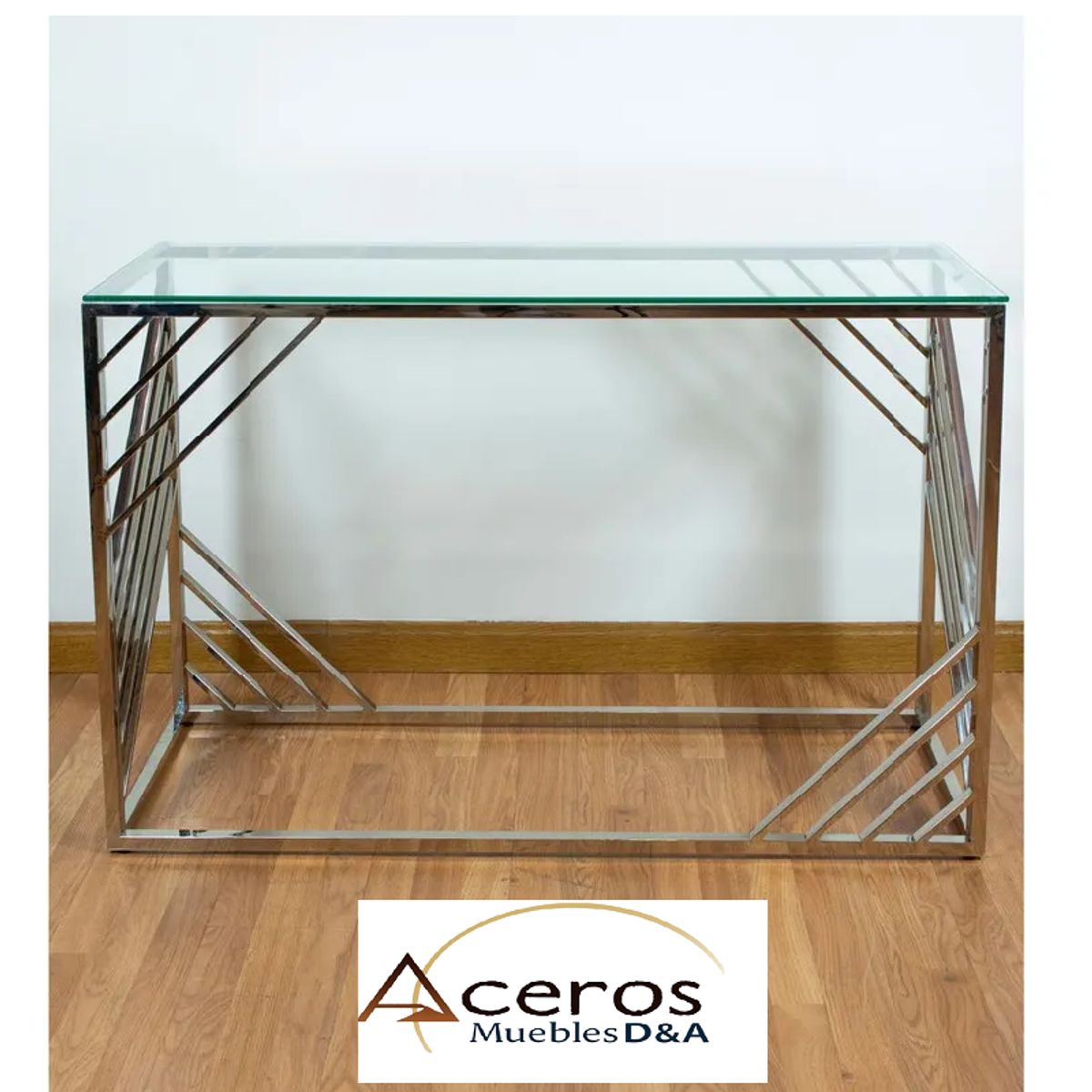 GENERICO - Consola Recibidor BURDEOS Acero Inoxidable