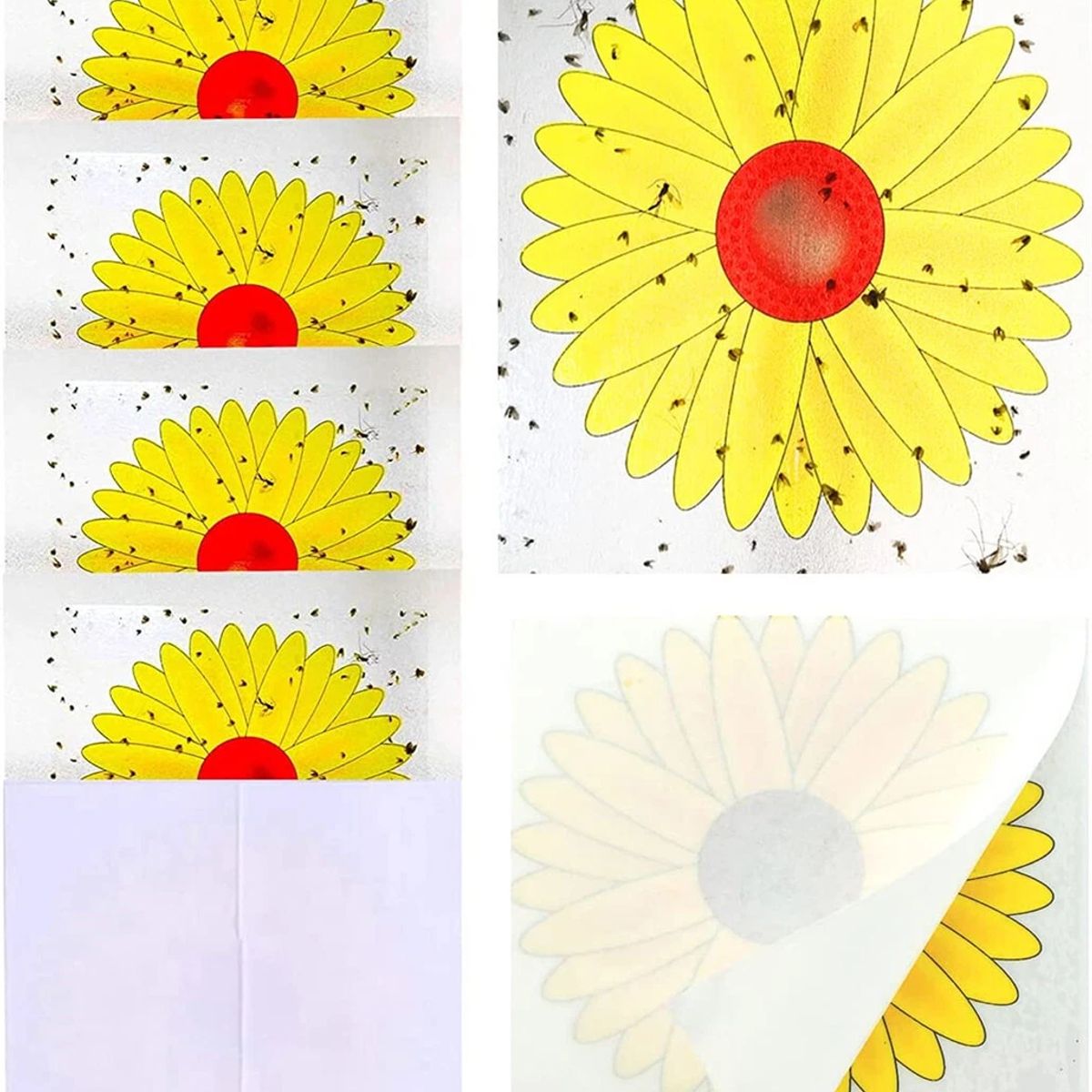 GENERICO - PACK X20 TRAMPAS ADHESIVAS GIRASOL PARA MOSCAS MOSQUITO