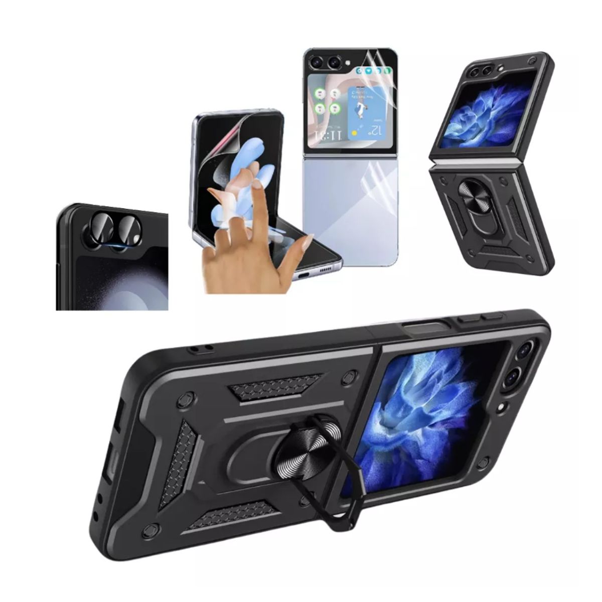 GENERICO - Case Funda Para Samsung Galaxy z flip 5 Y Mica pantalla camara