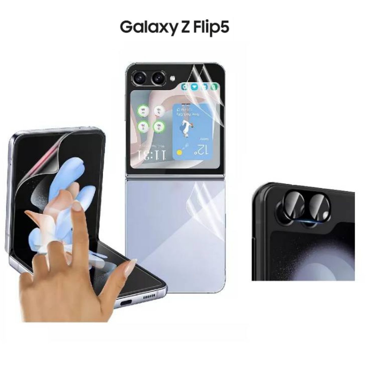 GENERICO - Set Micas Para Samsung Galaxy z flip 5 Y Mica pantalla camara