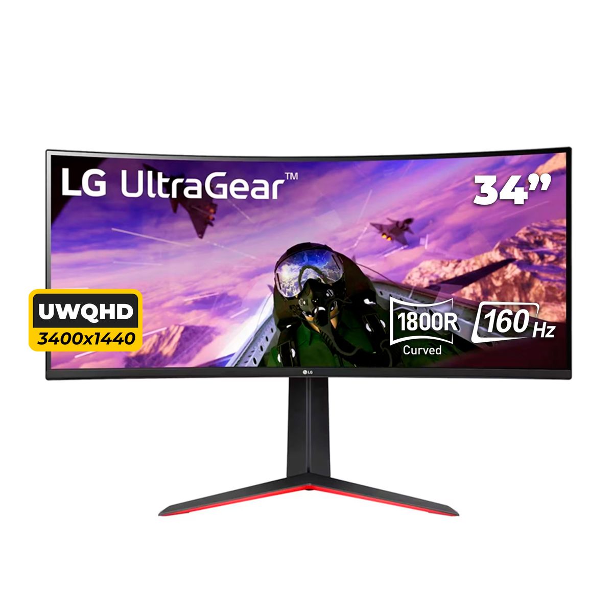 LG - MONITOR GAMING LG ULTRAGEAR CURVO 1800R 34GP63A-B 34 ULTRAWIDE QHD VA