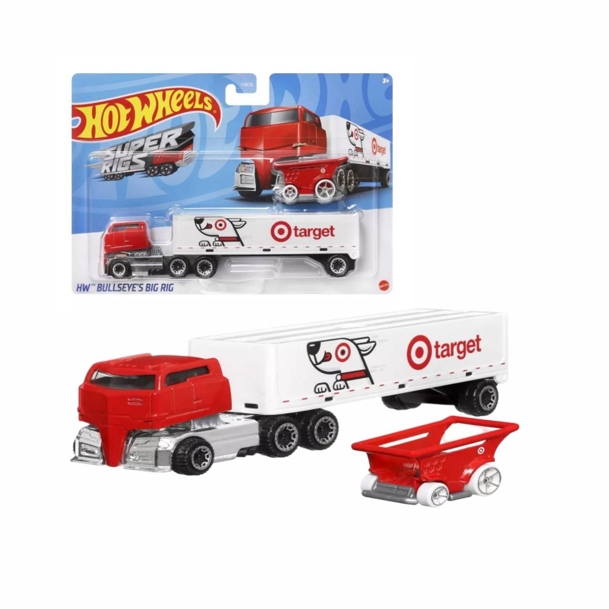 HOT WHEELS - Hot Wheels 164 Scale Toy Truck Shopping Cart Set