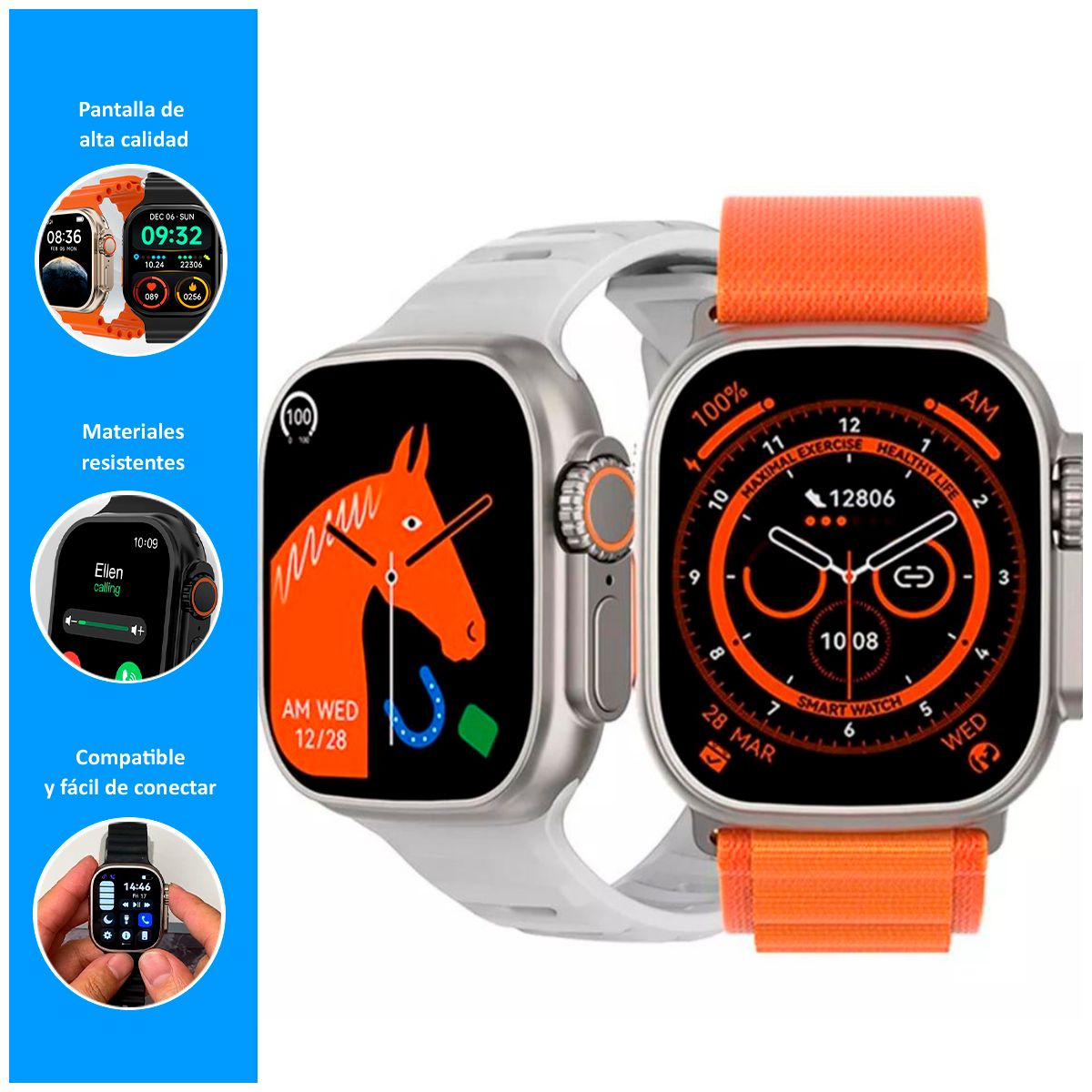 GENERICO - Smartwatch i9 Ultra Max con Pantalla IPS Plomo