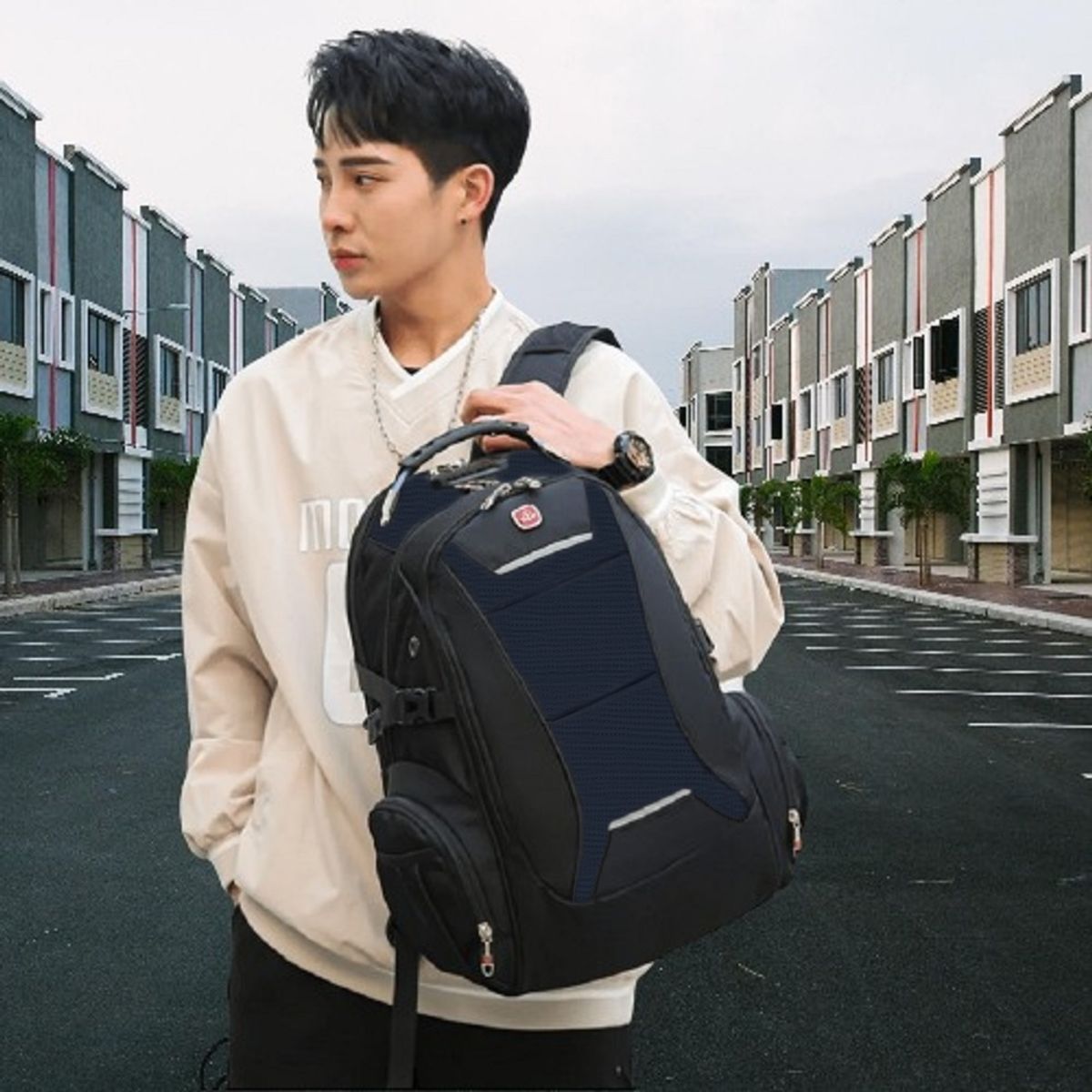 GENERICO - Mochila Antirrobo Sherpa WXL 40L Urbana Estudios Trabajo Laptop 17