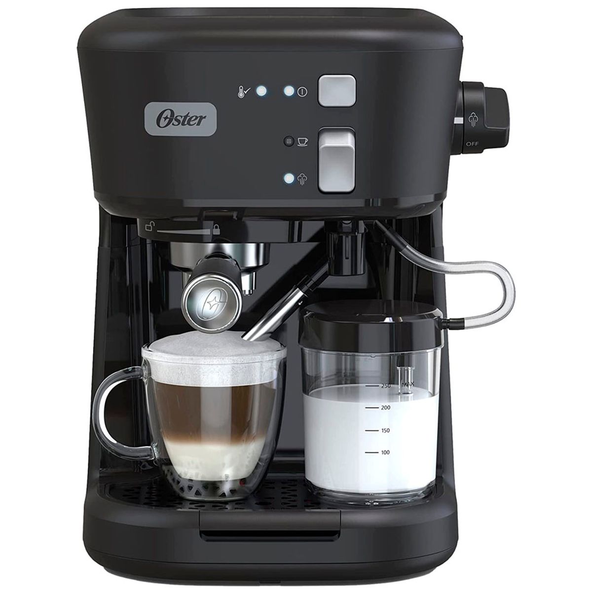 OSTER - Cafetera Oster para Espresso y Capuccino BVSTEM5501B Negro