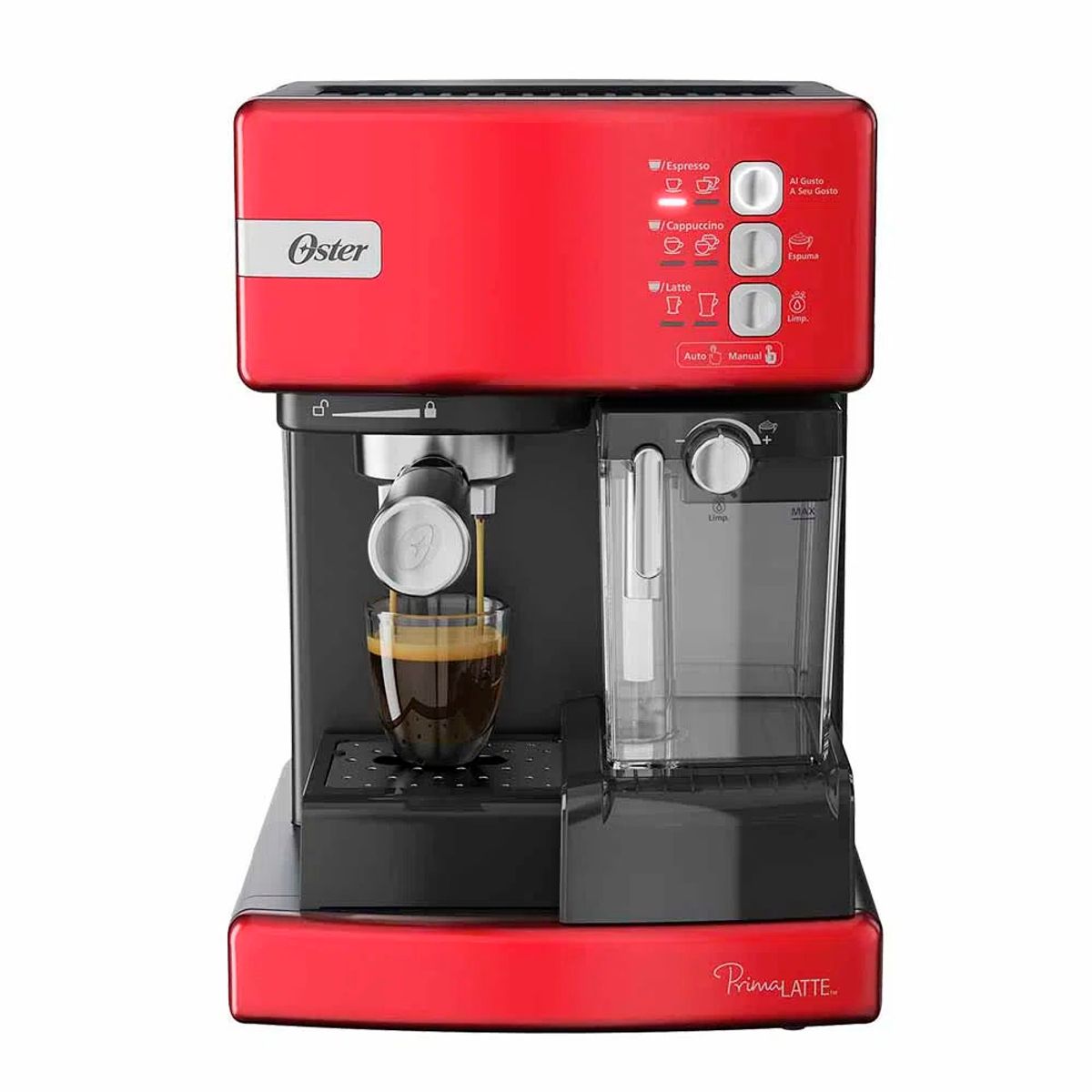 OSTER - Cafetera Oster Automática de Espresso PrimaLatte BVSTEM6603R