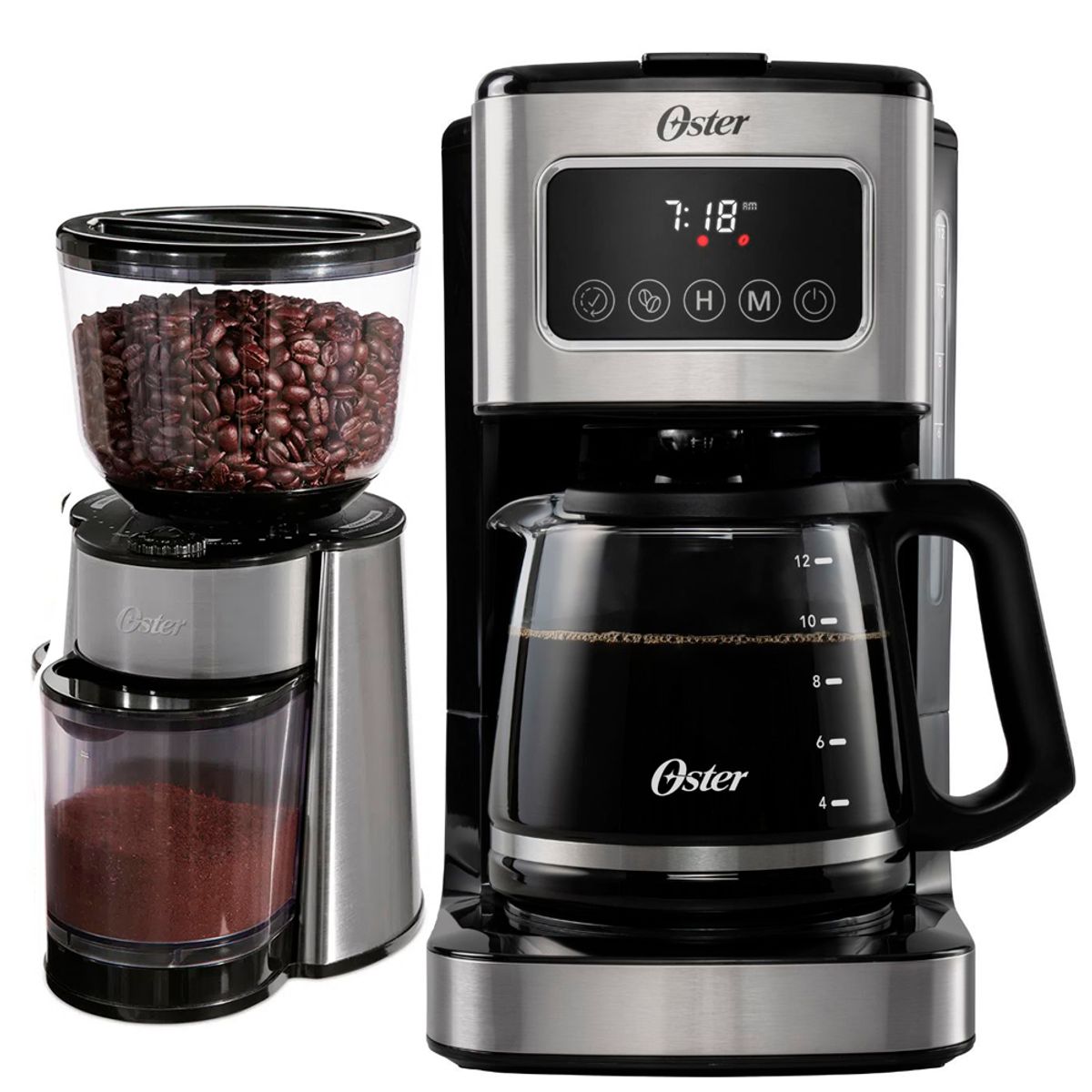 OSTER - Cafetera Oster Programable BVSTDC4403 + Molinillo de Cafe BVSTBMH23