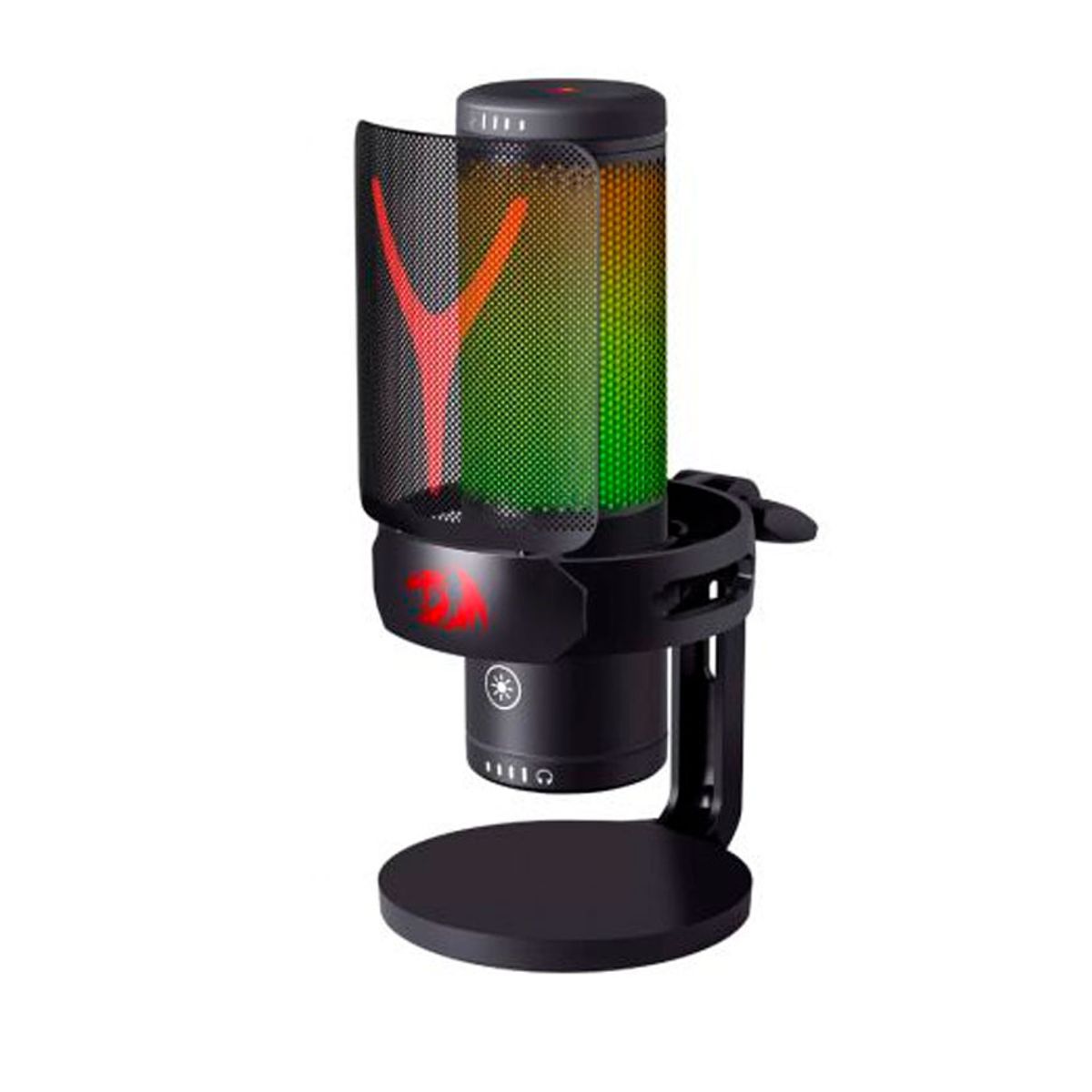 REDRAGON - Micrófono redragon Fenris GM301  RGB Cardioide para Streaming