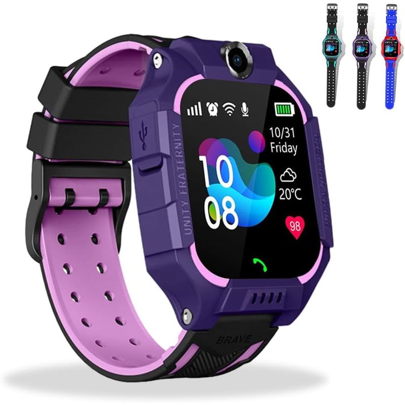 GENERICO - Reloj Inteligente Q19 Niños Localizador Gps Cámara Llamadas VERDE CON GRIS